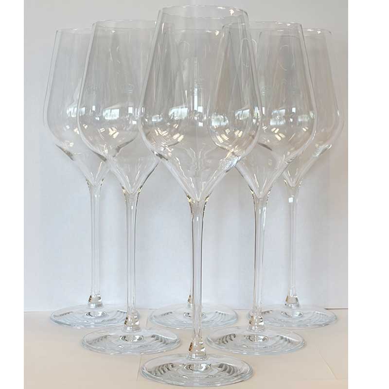 6 x Moet & Chandon originele glazen
