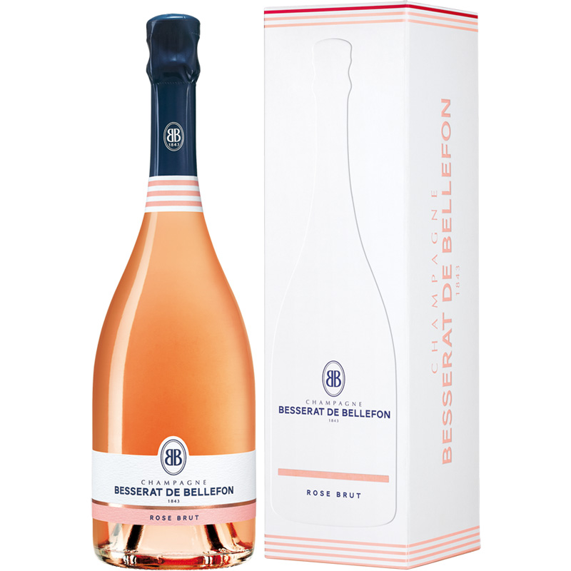 Besserat de Bellefon Cuvee Rosé Brut in geschenkverpakking 75CL