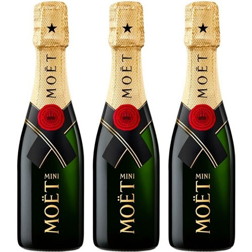 Moët & Chandon Impérial Brut Mini set van 3 met opzet flutes