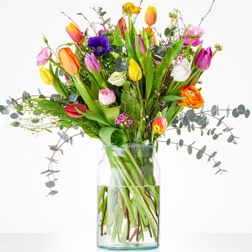 Boeket in zachte herfstkleuren