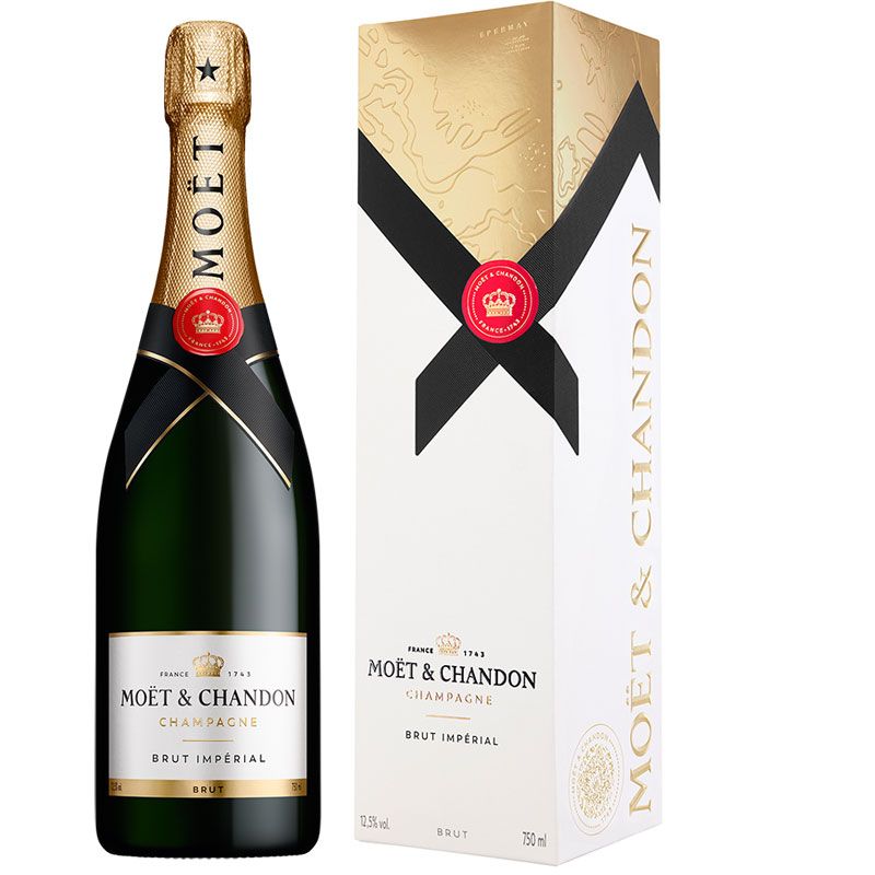 Moët & Chandon Brut Impérial 75CL in nieuwe geschenkverpakking