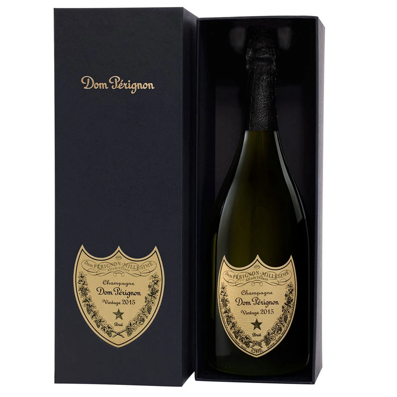 Dom Pérignon Vintage 2015 champagne in open geschenkverpakking
