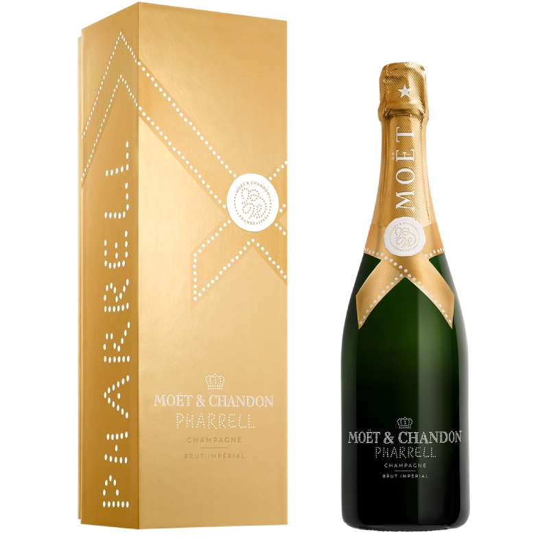 Moët & Chandon Pharrell Gold Limited Edition Brut Impérial champagne in geschenkverpakking