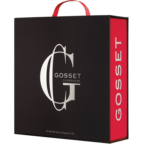 Gosset Grande Réserve Brut 75CL in cadeaubox met glazen