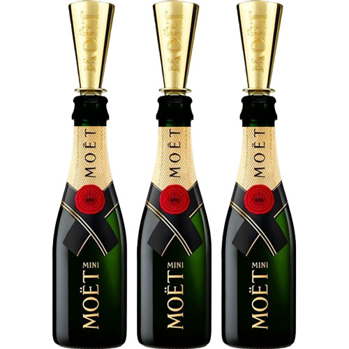 Moët & Chandon Impérial Brut Mini set van 3 met opzet flutes