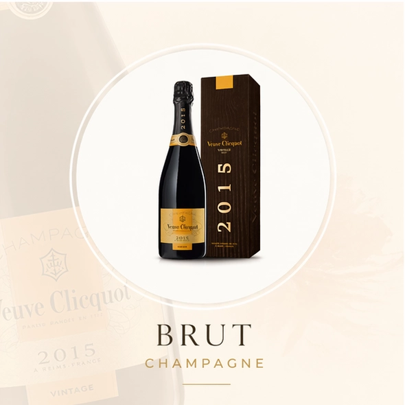 Illustratie van brut champagne