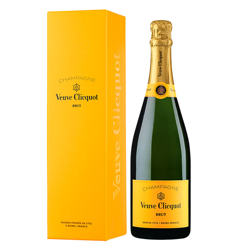 Veuve Clicquot Brut 75CL in geschenkverpakking