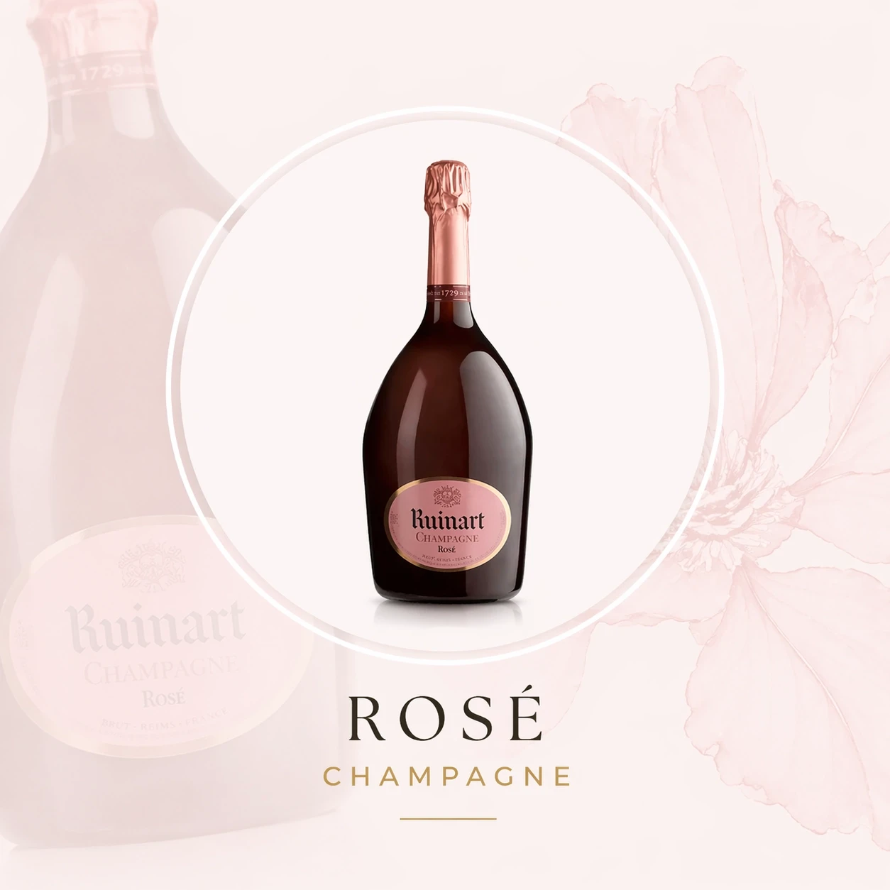 Illustratie van rose champagne