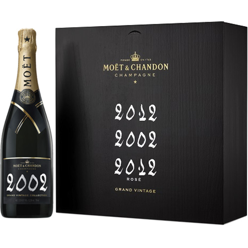 Moët & Chandon Grand Vintage Trilogy in kist