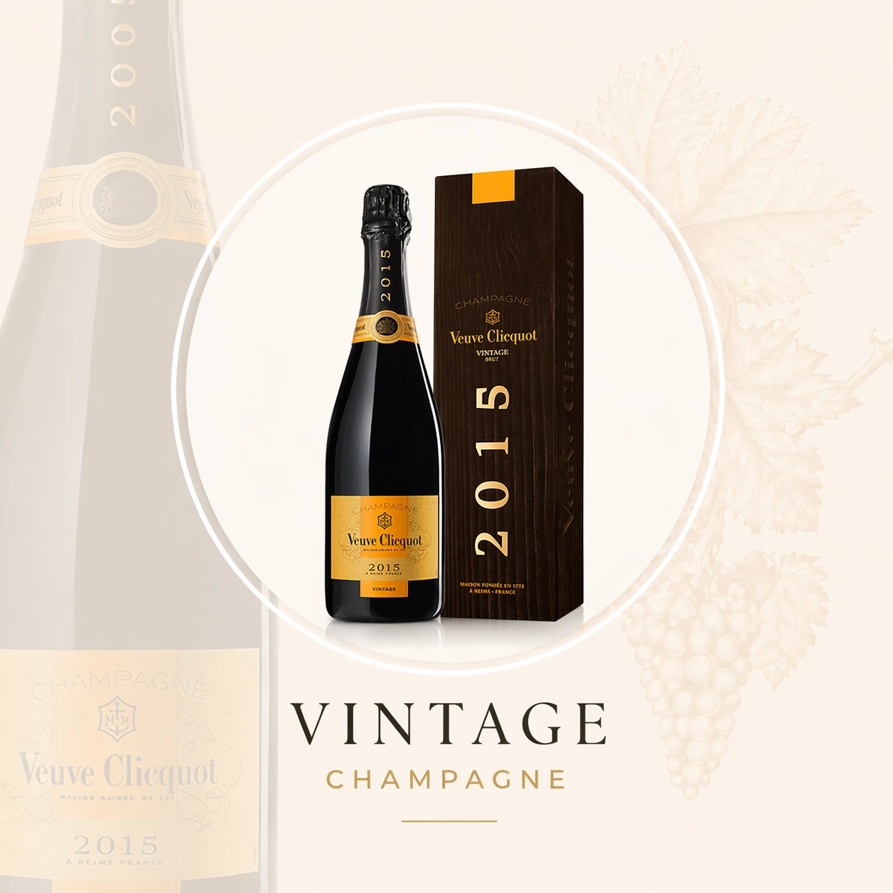 Illustratie van vintage champagne