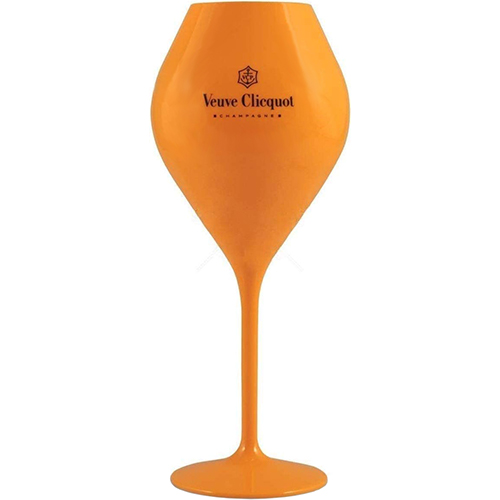 Veuve Clicquot Yellow Label acryl champagneglazen set van 6