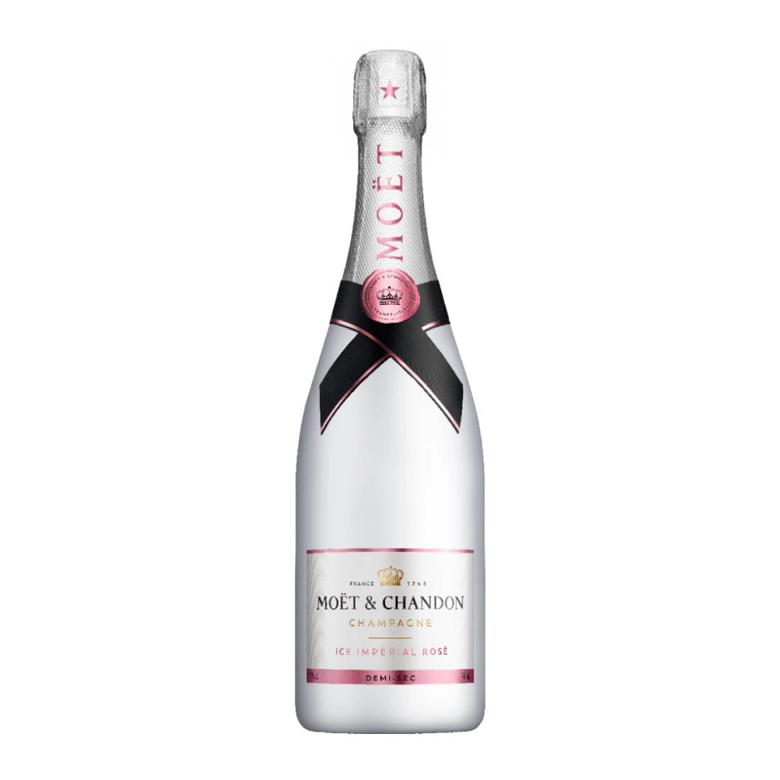 Moët & Chandon Ice Impérial Rosé Demi-Sec champagne 75CL in witte fles