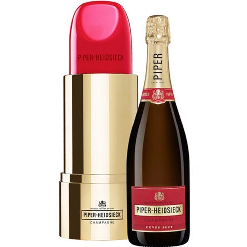 Piper-Heidsieck Brut in Lipstick koeler 75CL