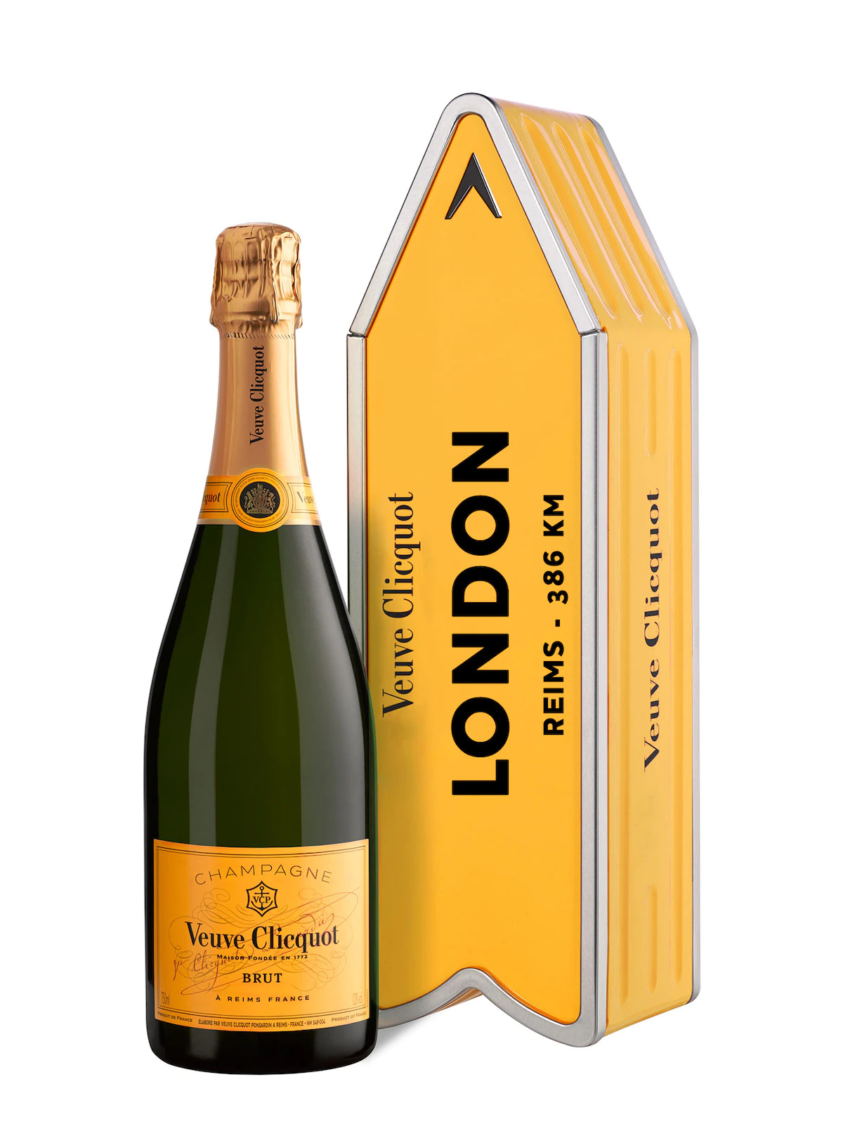 Champagne Veuve Clicquot Arrow met gepersonaliseerde naam