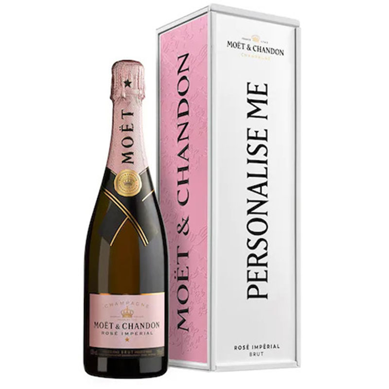 Moët & Chandon Brut rose in Specially Yours metal giftbox 75CL