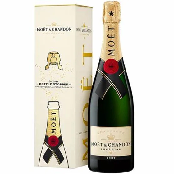 Moët & Chandon Brut Impérial 75CL in geschenkverpakking met stopper