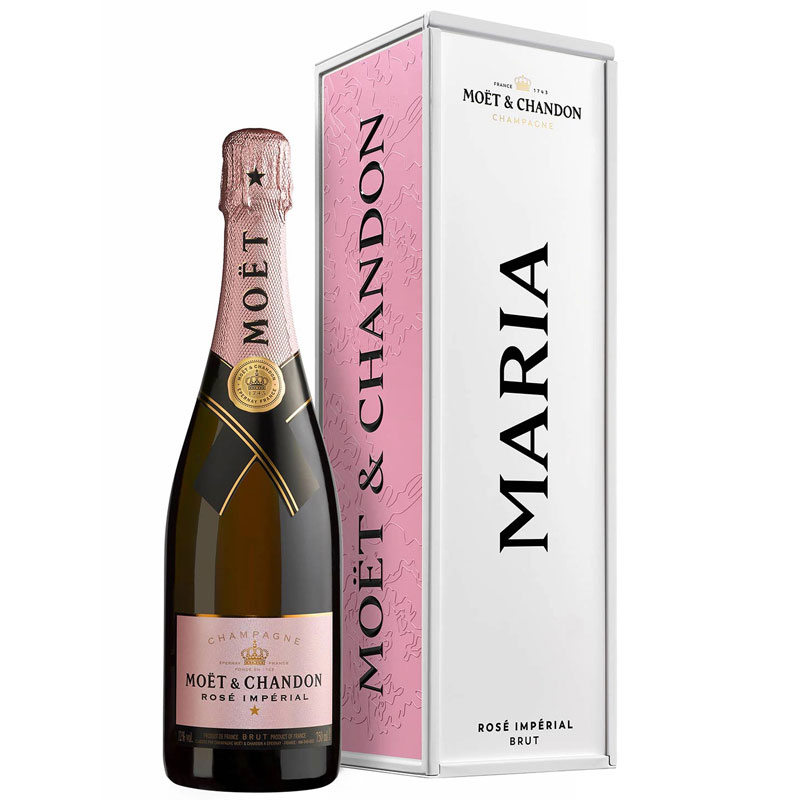 Moët & Chandon Brut rose in Specially Yours metal giftbox 75CL