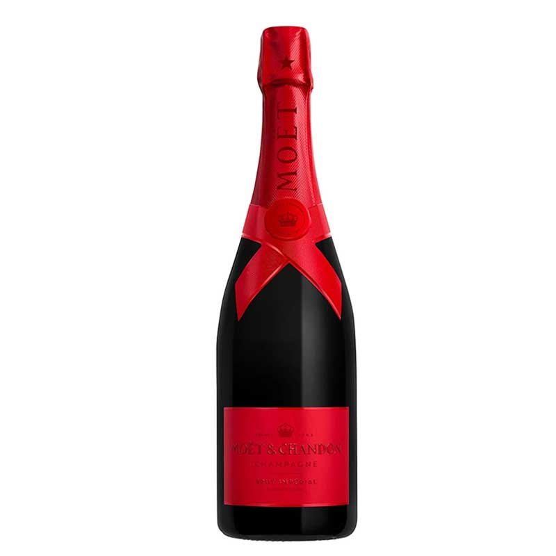 Moët & Chandon Rosé Impérial Limited Edition champagnefles in opvallend rood design