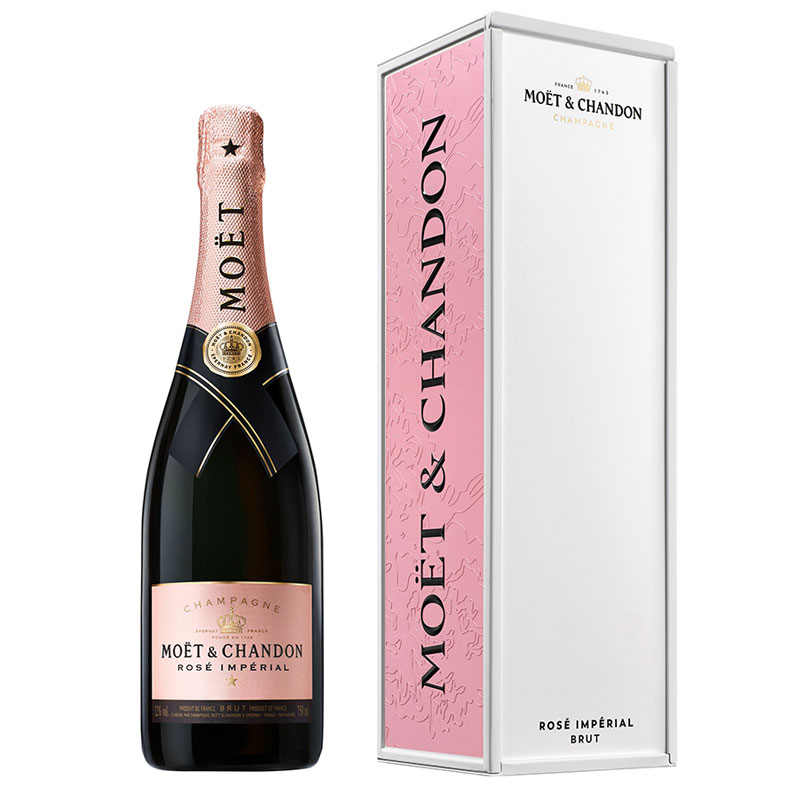 Moët & Chandon Brut rose in Specially Yours metal giftbox 75CL