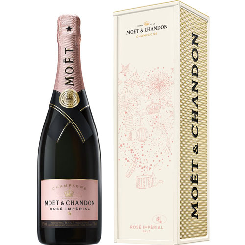 Moët & Chandon Rosé Impérial in Metal Giftbox City 75CL