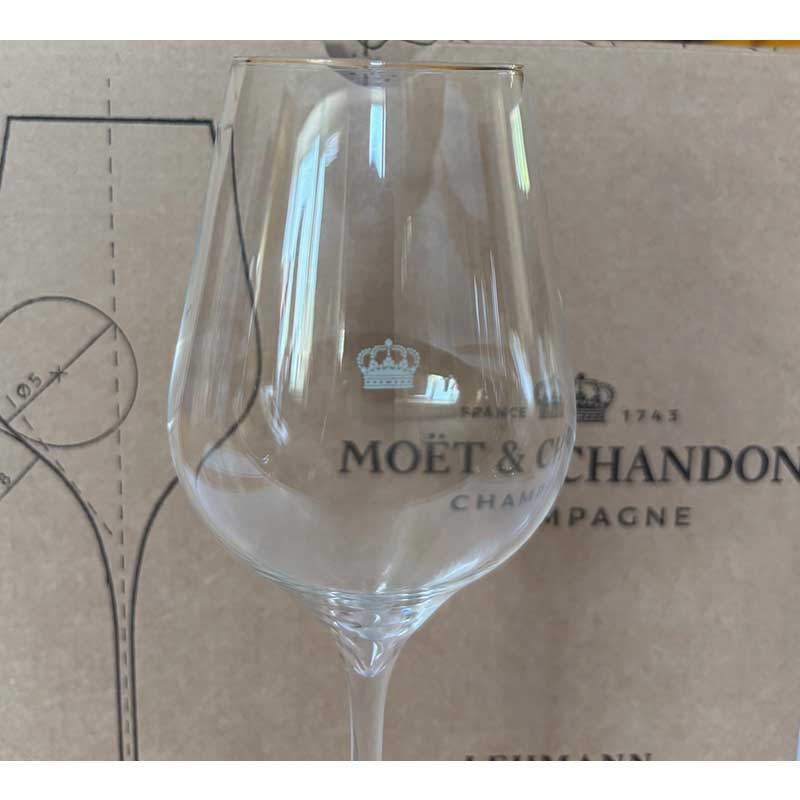 6 x Moet & Chandon originele glazen