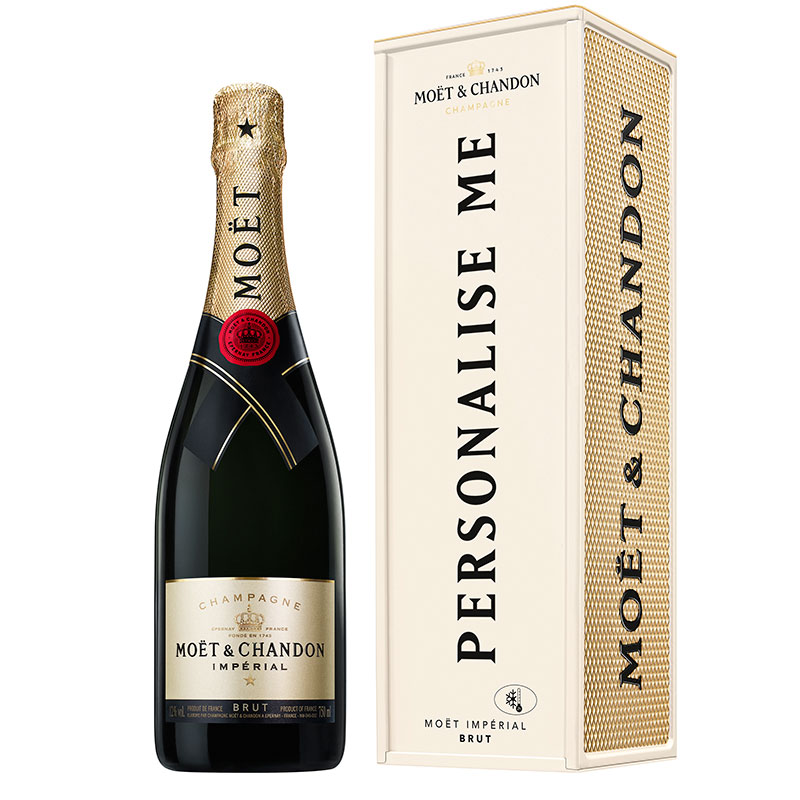 Moët & Chandon Brut in Specially Yours metal giftbox 75CL 