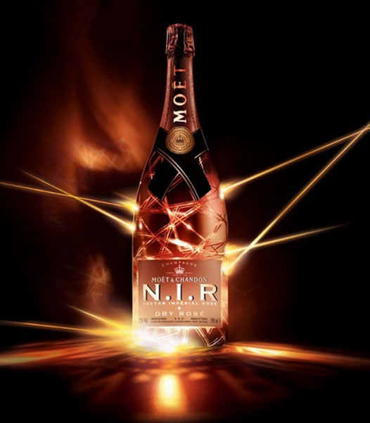 Moët & Chandon N.I.R. Dry Rosé Magnum 1,5 Liter LED light