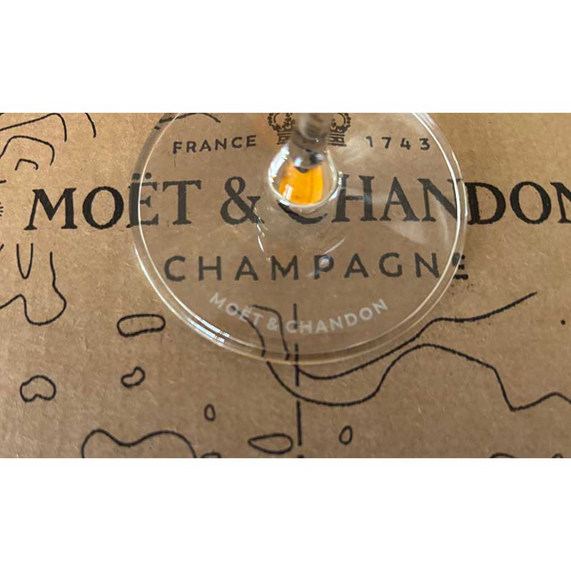 6 x Moet & Chandon originele glazen
