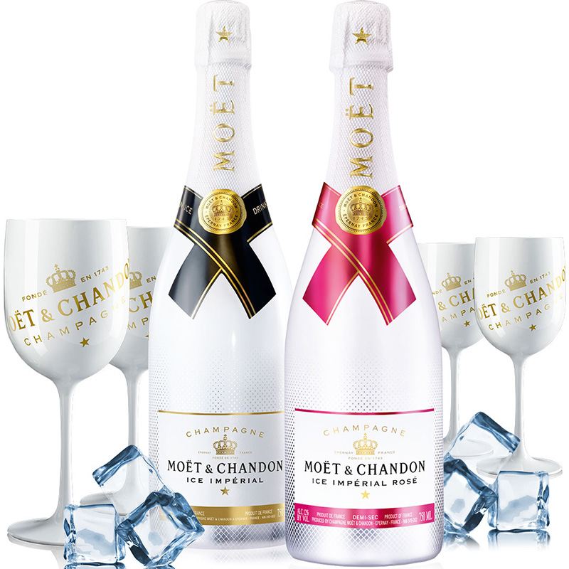 Champagne Moët & Chandon Ice Impérial Rosé Magnum 1500ML sfeerfoto Moët & Chandon Ice Impérial Rosé Magnum 1,5 Liter