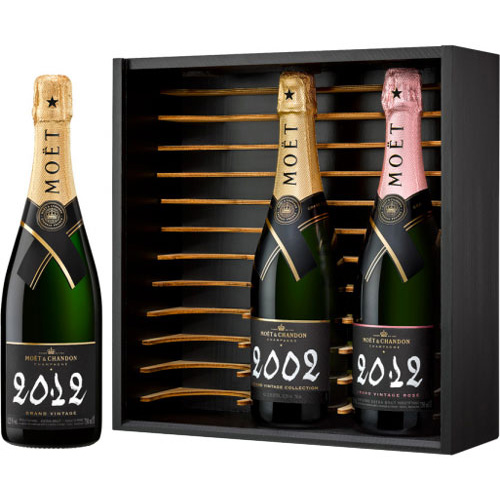 Moët & Chandon Grand Vintage Trilogy in kist