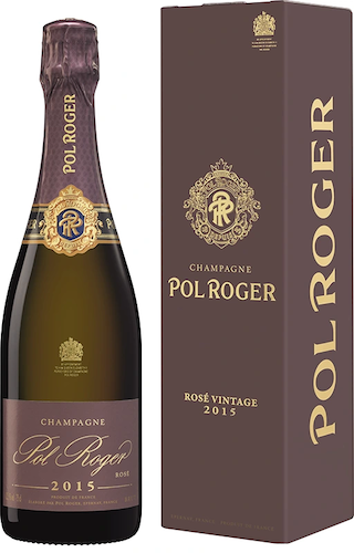champagne pol roger rose vintage 2015 gb epernay