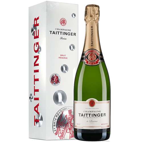 Taittinger Brut Réserve in giftpack 'Bubbly' 75CL