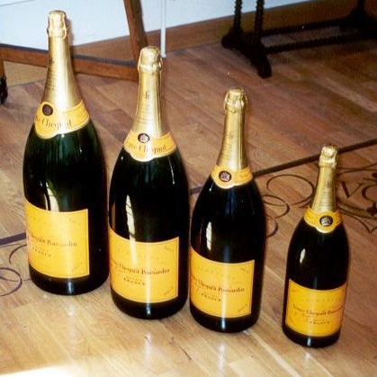 Veuve Clicquot Brut Nebuchadnezzar grote champagne flessen Veuve Clicquot Brut Nebuchadnezzar 15 Liter fles