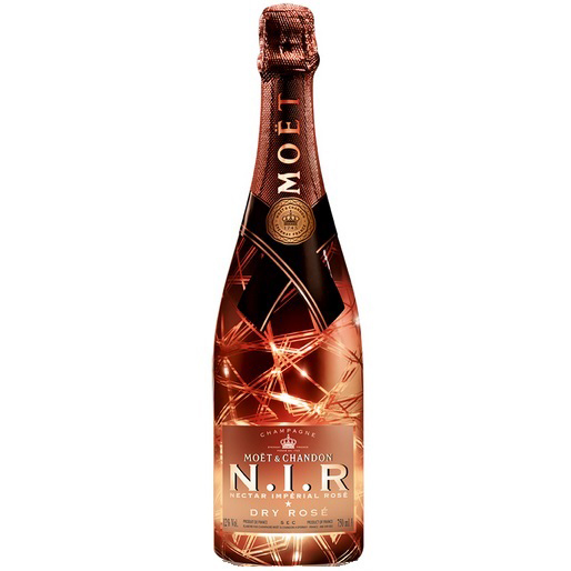 Moët & Chandon N.I.R. Dry Rosé 75CL met LED light